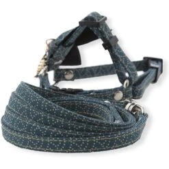 Necoichi ZEN Fish Charm Cotton Cat Harness & Leash -Cat Supplies 205975 pt2. AC SS1800 V1573751002