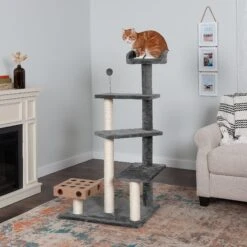 Tiger Tough Play Stairs 49.5-in Faux Fur Cat Tree