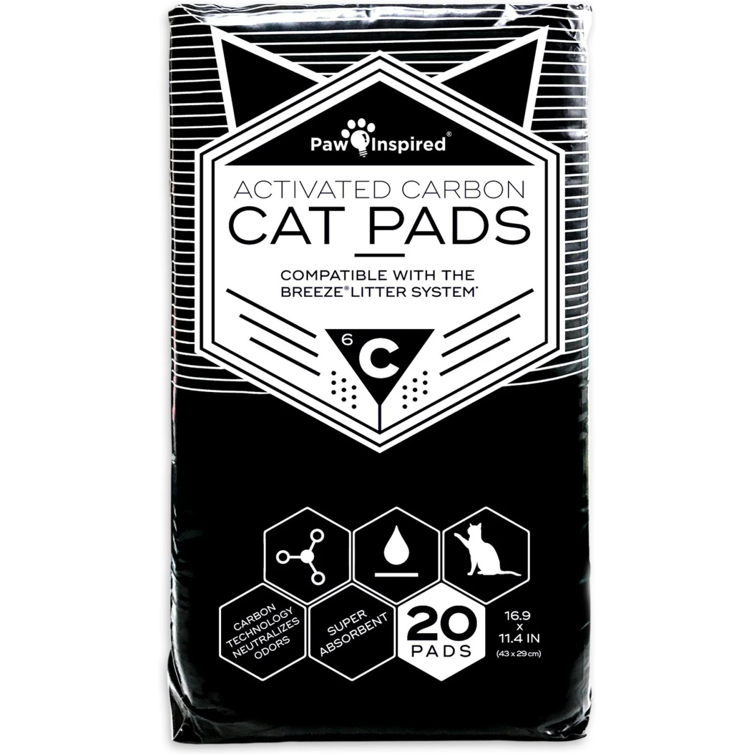 Paw Inspired Cat Litter Pads, 20 Count 1 Paw Inspired Cat Litter Pads, 20 Count