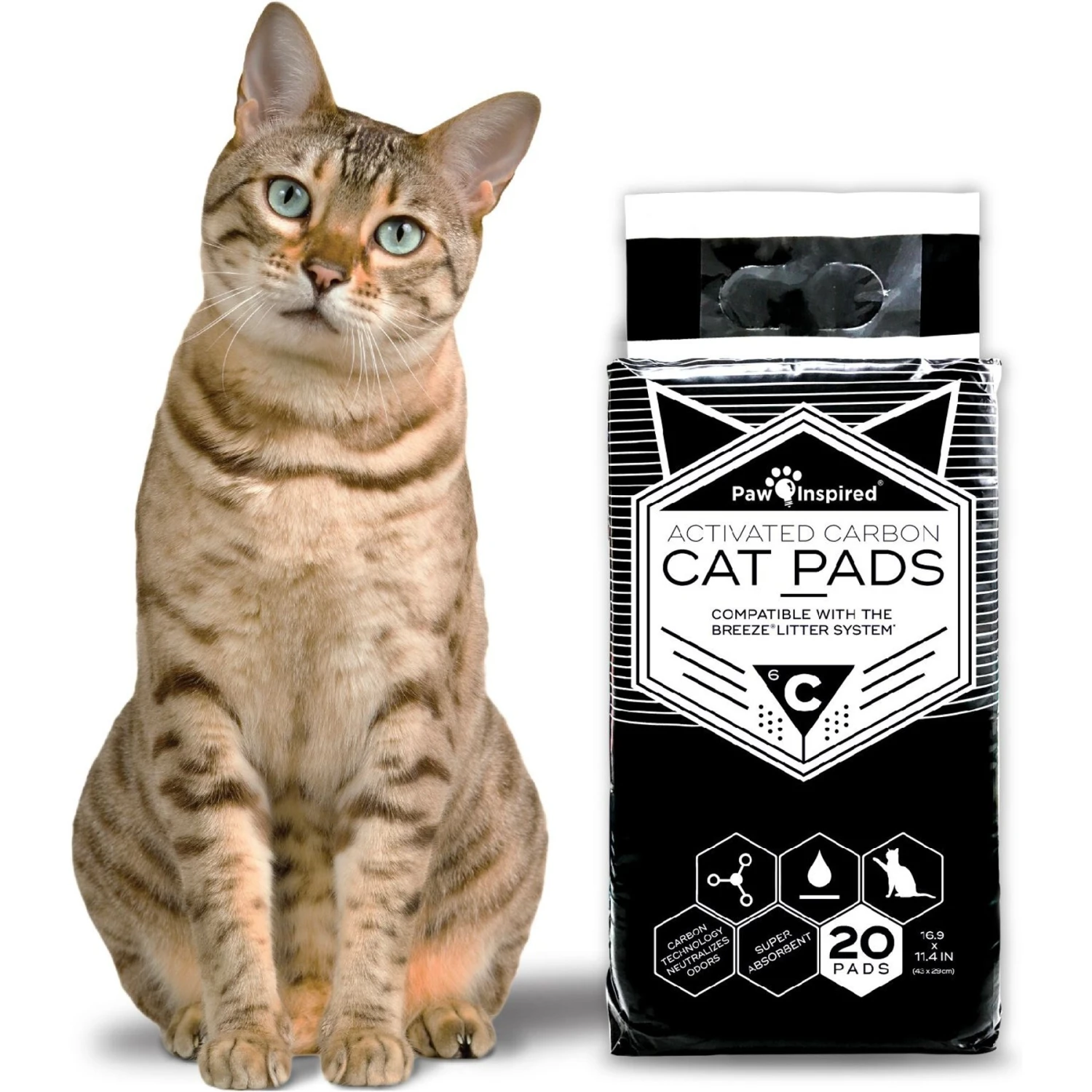 Paw Inspired Cat Litter Pads, 20 Count 2 Paw Inspired Cat Litter Pads, 20 Count - Image 2