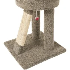 Frisco 24-in Real Carpet Cat Scratching Perch With Toy -Cat Supplies 208960 PT4. AC SS1800 V1589221657