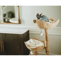 Mau Lifestyle Cento 46-in Modern Wooden Cat Tree & Condo -Cat Supplies 211729 PT2. AC SS1800 V1626740182