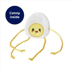 Frisco Plush Dangly Egg Buddy Cat Toy With Catnip -Cat Supplies 213844 PT2. AC SS1800 V1691783969