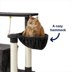 Frisco 66-in Cat Tree With Bed, Condo, Lounge Basket & Top Perch -Cat Supplies 214381 PT2. AC SS1800 V1667229521