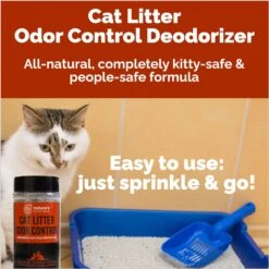Nature's Pure Edge Cat Litter Odor Control Deodorizer, 1-lb Bottle -Cat Supplies 214954 PT5. AC SS1800 V1688580429