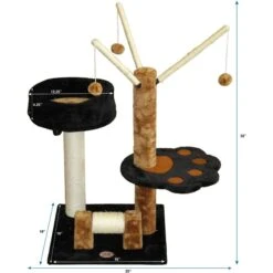 Go Pet Club 32-in Perch Cat Tree, Brown/Black 7 Go Pet Club 32-in Perch Cat Tree, Brown/Black -Cat Supplies 216952 PT3. AC SS1800 V1671226225