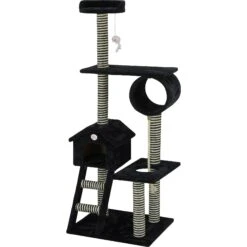 Go Pet Club 60-in Sisal Posts Cat Tree Condo, Black -Cat Supplies 217082 pt2. AC SS1800 V1579195387