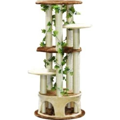 Go Pet Club 61-in Forest With Leaves Cat Tree, Beige/ Brown -Cat Supplies 217097 pt2. AC SS1800 V1579195411