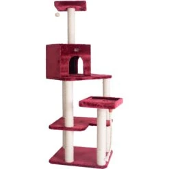 Armarkat 69-in Faux Fur Covered House & Cat Tree -Cat Supplies 218999 PT5. AC SS1800 V1603328201