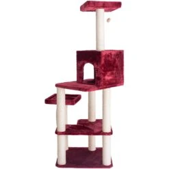 Armarkat 69-in Faux Fur Covered House & Cat Tree -Cat Supplies 218999 PT6. AC SS1800 V1603333305