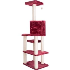 Armarkat 69-in Faux Fur Covered House & Cat Tree -Cat Supplies 218999 PT7. AC SS1800 V1603337793