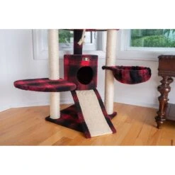 Armarkat 58-in Classic Cat Tree, Tartain Plaid -Cat Supplies 219004 PT7. AC SS1800 V1603309582