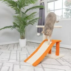 Armarkat Real Wood Sisal Carpet Ramp & Two-Level Platform Cat Tree -Cat Supplies 219008 PT2. AC SS1800 V1603326092