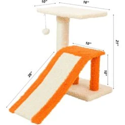 Armarkat Real Wood Sisal Carpet Ramp & Two-Level Platform Cat Tree -Cat Supplies 219008 PT7. AC SS1800 V1603324335