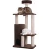 Armarkat 56-in Carpeted Condo Cat Tree, Brown