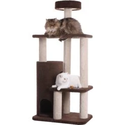 Armarkat 56-in Carpeted Condo Cat Tree, Brown 14 Armarkat 56-in Carpeted Condo Cat Tree, Brown -Cat Supplies 219018 PT5. AC SS1800 V1603326095