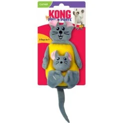 KONG Pull-A-Partz Cheezy Cat Toy -Cat Supplies 219705 PT3. AC SS1800 V1631771180