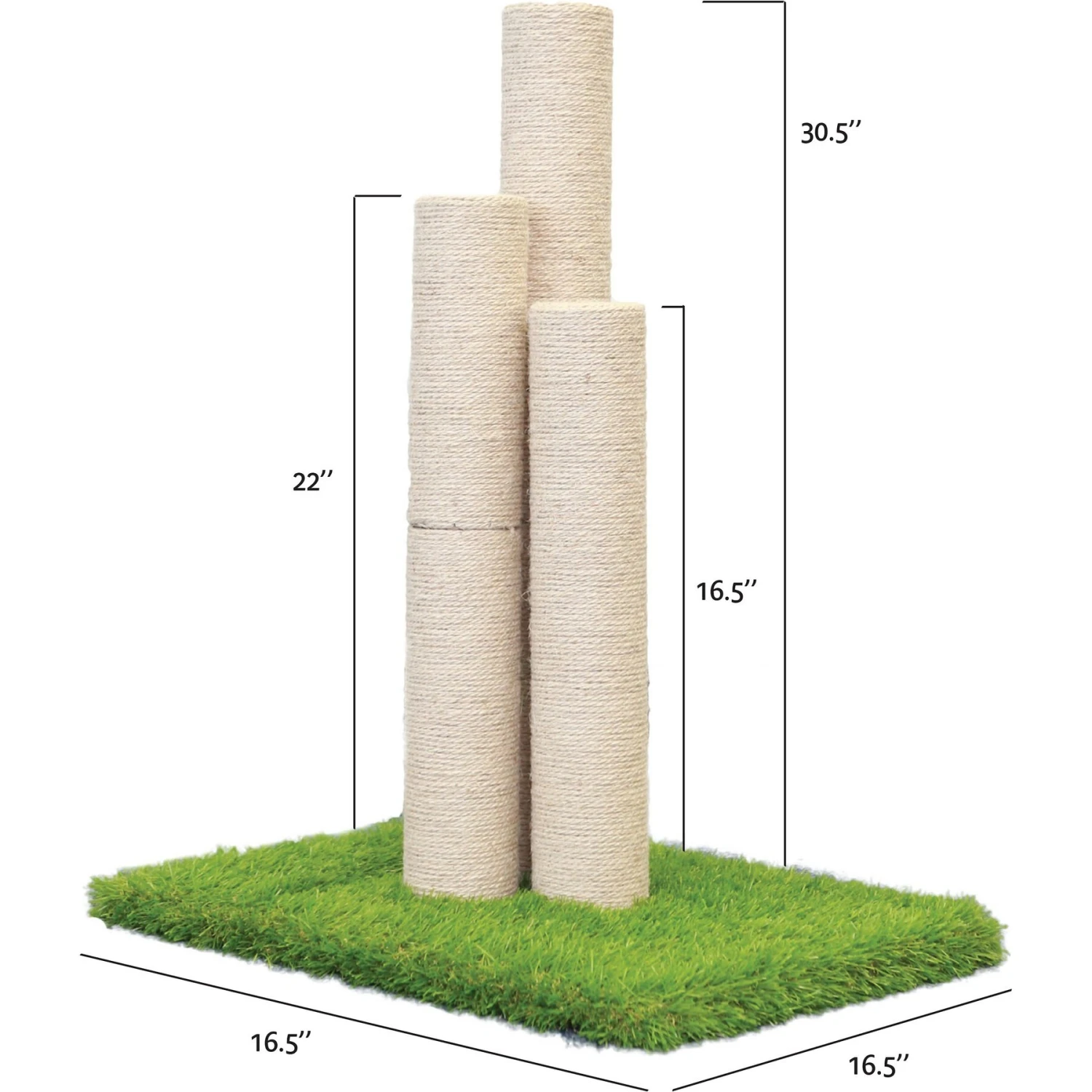 On2Pets Skyline 22-in Sisal Cat Scratching Post 2 On2Pets Skyline 22-in Sisal Cat Scratching Post - Image 2