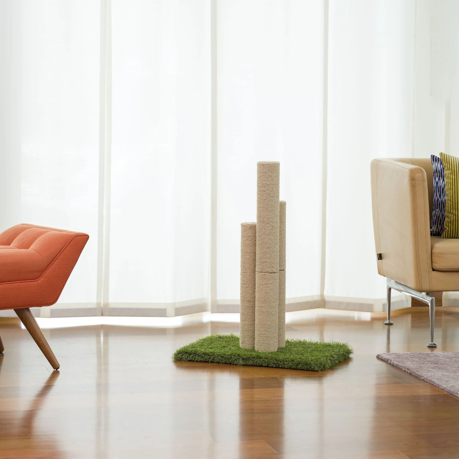 On2Pets Skyline 22-in Sisal Cat Scratching Post 3 On2Pets Skyline 22-in Sisal Cat Scratching Post - Image 3