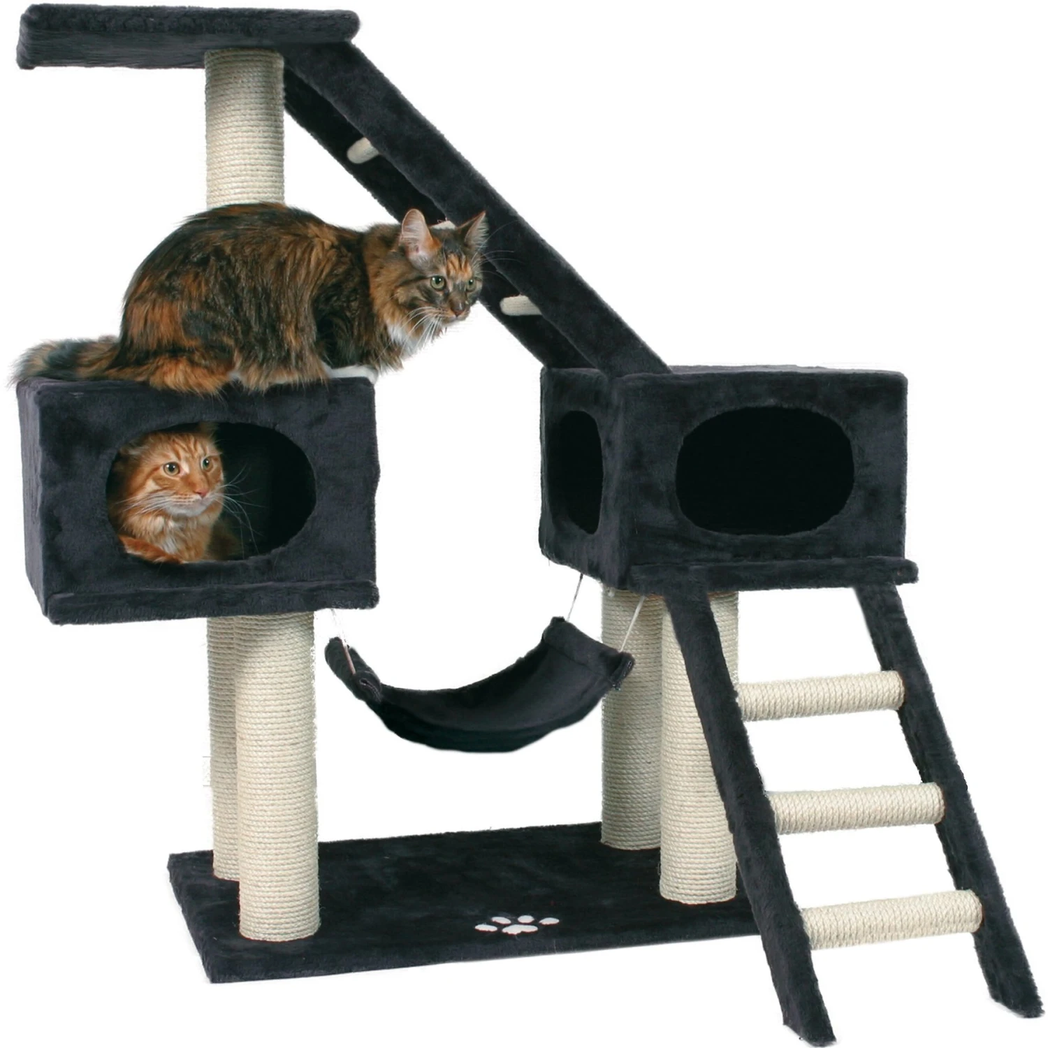 TRIXIE Malaga 43" Plush Cat Tree & Condo 1 TRIXIE Malaga 43" Plush Cat Tree & Condo