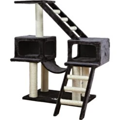 TRIXIE Malaga 43" Plush Cat Tree & Condo 3 TRIXIE Malaga 43" Plush Cat Tree & Condo -Cat Supplies 221650 pt1. AC SS1800 V1582062823