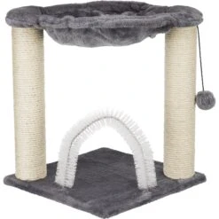 TRIXIE Baza 19.7-in Plush Cat Scratching Post With Hammock
