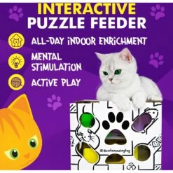 Cat Amazing Sliders Interactive Treat Maze & Puzzle Cat Toy -Cat Supplies 225050 PT5. AC SS1800 V1583528885