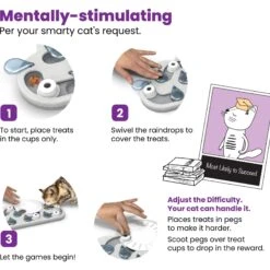 Nina Ottosson By Outward Hound Rainy Day Puzzle & Play Cat Toy -Cat Supplies 227102 PT5. AC SS1800 V1636519621