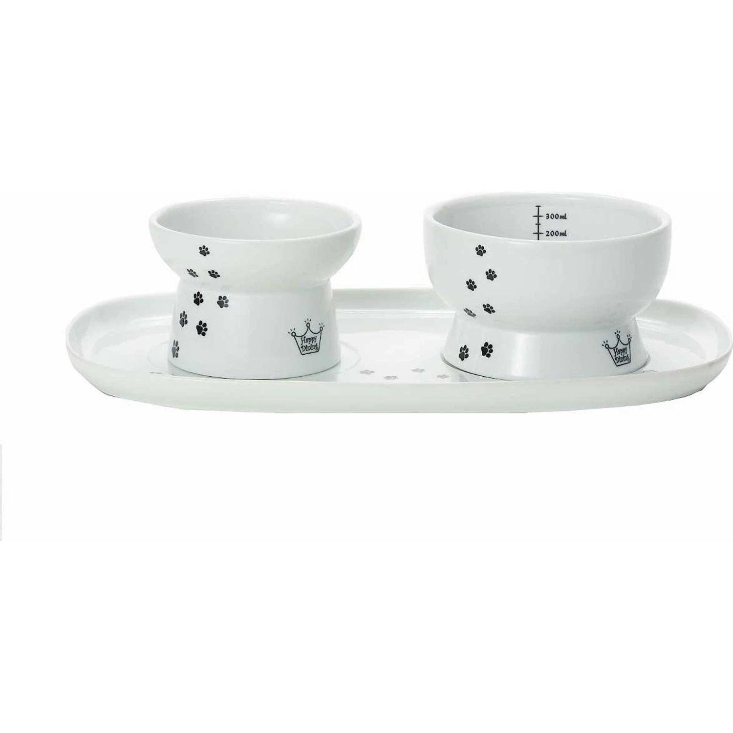 Necoichi Double Dining Tray Set & Elevated Cat Bowls 2 Necoichi Double Dining Tray Set & Elevated Cat Bowls - Image 2