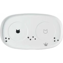 Necoichi Double Dining Tray Set & Elevated Cat Bowls 11 Necoichi Double Dining Tray Set & Elevated Cat Bowls -Cat Supplies 230660 PT2. AC SS1800 V1631314004