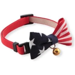 Necoichi My Cat For President Cotton Breakaway Cat Collar With Bell -Cat Supplies 230665 PT2. AC SS1800 V1631315185