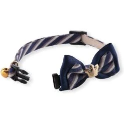 Necoichi Regal Crown Cotton Breakaway Cat Collar With Bell -Cat Supplies 230669 PT3. AC SS1800 V1631309233