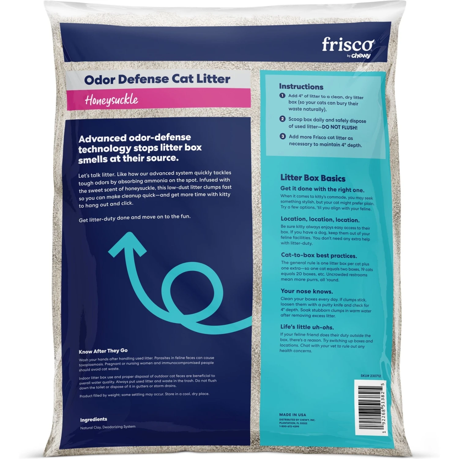 Frisco Odor Defense Honeysuckle Scented Clumping Clay Cat Litter 3 Frisco Odor Defense Honeysuckle Scented Clumping Clay Cat Litter - Image 3