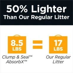 Arm & Hammer Litter Clump & Seal AbsorbX Absorbing Unscented Multi-Cat Cat Litter -Cat Supplies 232642 PT6. AC SS1800 V1616016096