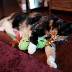 Frisco Holiday Christmas Tree Plush Kicker Cat Toy With Catnip -Cat Supplies 233305 PT2. AC SS1800 V1602172376