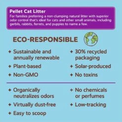 Naturally Fresh Pellet Unscented Non-Clumping Walnut Cat Litter -Cat Supplies 233646 PT4. AC SS1800 V1626397625