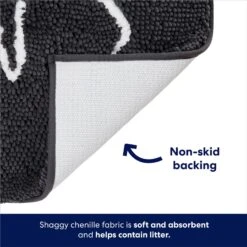 Frisco Microfiber Chenille Fish Bone Litter Mat -Cat Supplies 236242 PT2. AC SS1800 V1676556263