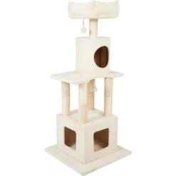 Frisco 54 In Faux Fur Cat Tree & Condo -Cat Supplies 236551 PT2. AC SS1800 V1637694205