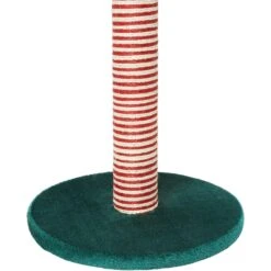 Frisco Holiday 29.5-in Candy Cane Sisal Cat Scratching Post With Toy -Cat Supplies 236565 PT5. AC SS1800 V1601330796