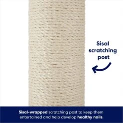 Frisco 35-in Heavy Duty Sisal Cat Scratching Post With Toy -Cat Supplies 238150 PT2. AC SS1800 V1667227026