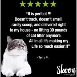 Skoon Unscented Non-Clumping Cat Litter, 8-lb Bag -Cat Supplies 239881 PT4. AC SS1800 V1612368429