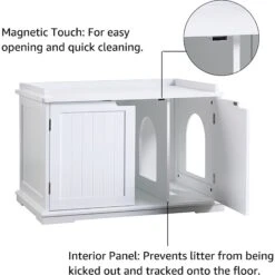 Unipaws Decorative Cat Litter Box Enclosure 10 Unipaws Decorative Cat Litter Box Enclosure -Cat Supplies 241607 PT3. AC SS1800 V1600388784
