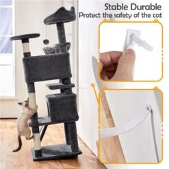 Yaheetech 57-in Plush Cat Tree & Condo -Cat Supplies 242612 PT7. AC SS1800 V1680631081