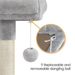 Yaheetech 60.5-in Plush Cat Tree & Condo 16 Yaheetech 60.5-in Plush Cat Tree & Condo -Cat Supplies 242622 PT7. AC SS1800 V1686153898