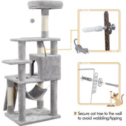 Yaheetech 60.5-in Plush Cat Tree & Condo 17 Yaheetech 60.5-in Plush Cat Tree & Condo -Cat Supplies 242622 PT8. AC SS1800 V1686153684