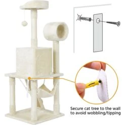 Yaheetech 51-in Plush Multi-Cat Kitten Tree & Condo -Cat Supplies 242627 PT7. AC SS1800 V1679603872