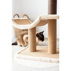 Catry Cradle Cat Tree With Paper Rope Scratching Posts & Sisal Rope Toy 15 Catry Cradle Cat Tree With Paper Rope Scratching Posts & Sisal Rope Toy -Cat Supplies 244313 PT7. AC SS1800 V1595019978