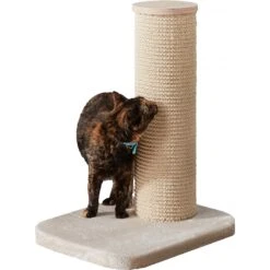 Two By Two City Cat Deluxe European 24-in Faux-Fur Cat Scratching Post -Cat Supplies 251759 PT2. AC SS1800 V1600294884