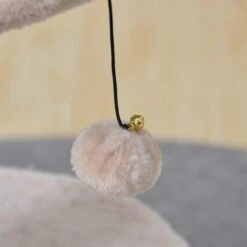 Two By Two The Birch 23.6-in Plush Cat Tree & Condo, Beige -Cat Supplies 251778 PT3. AC SS1800 V1600293683