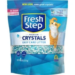 Fresh Step Products Fresh Scent Cat Litter Deodorizing Crystals & Fresh Step Fresh Scented Non-Clumping Crystal Cat Litter -Cat Supplies 255449 PT3. AC SS1800 V1602706572
